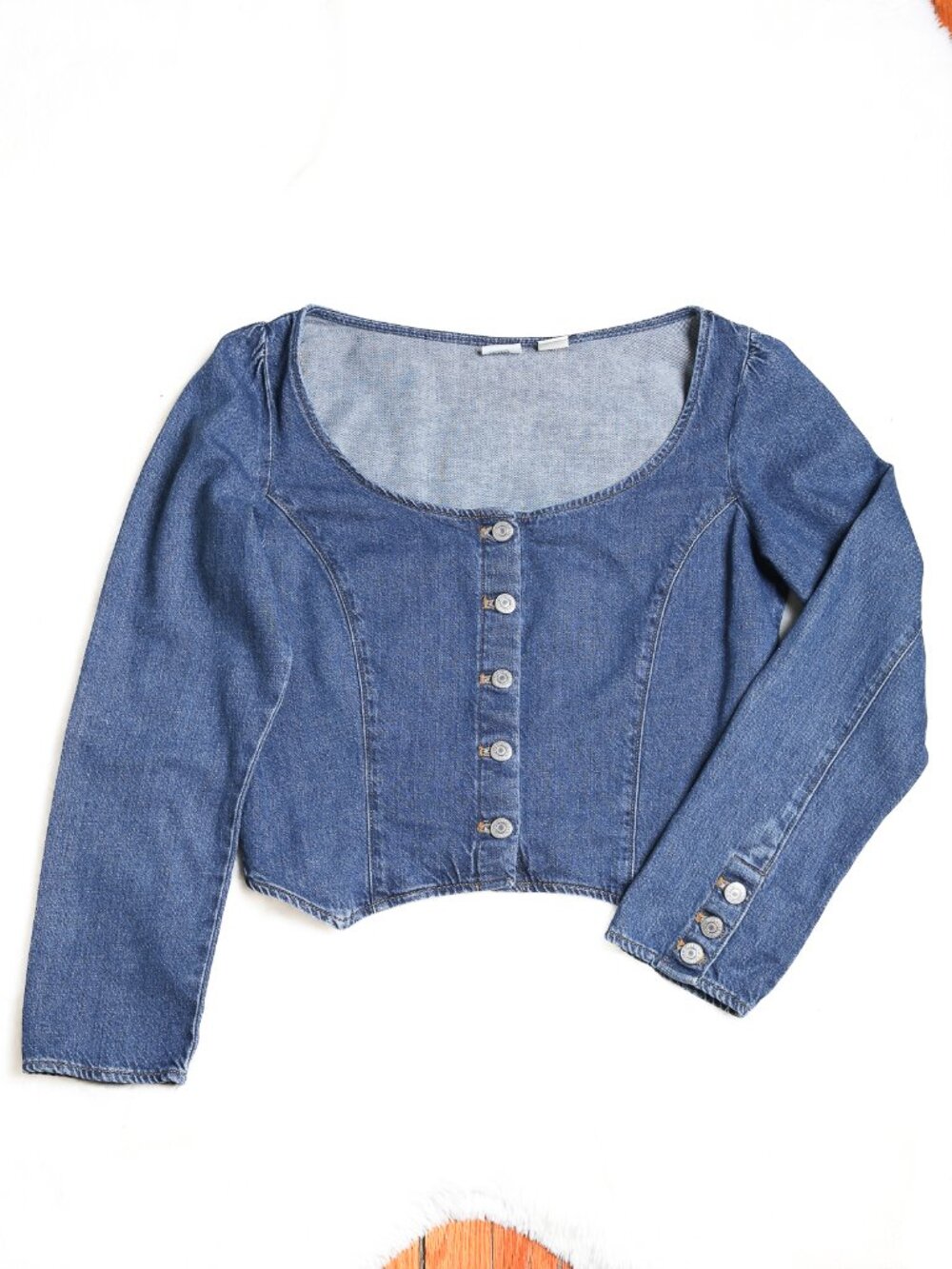 LEVI'S Weston Denim Long Sleeve Corset